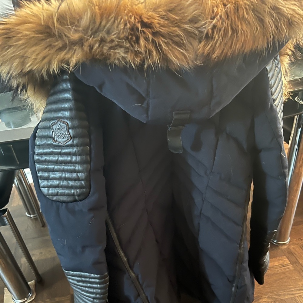 Nicole Benisti Navy Blue and Black Coat size Xs